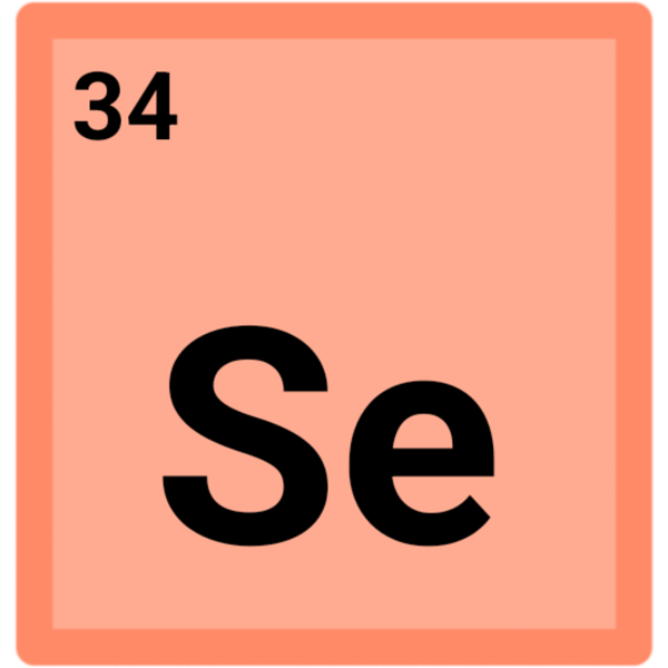 A light orange  square with "Se" in the middle and "34" in the top left corner.